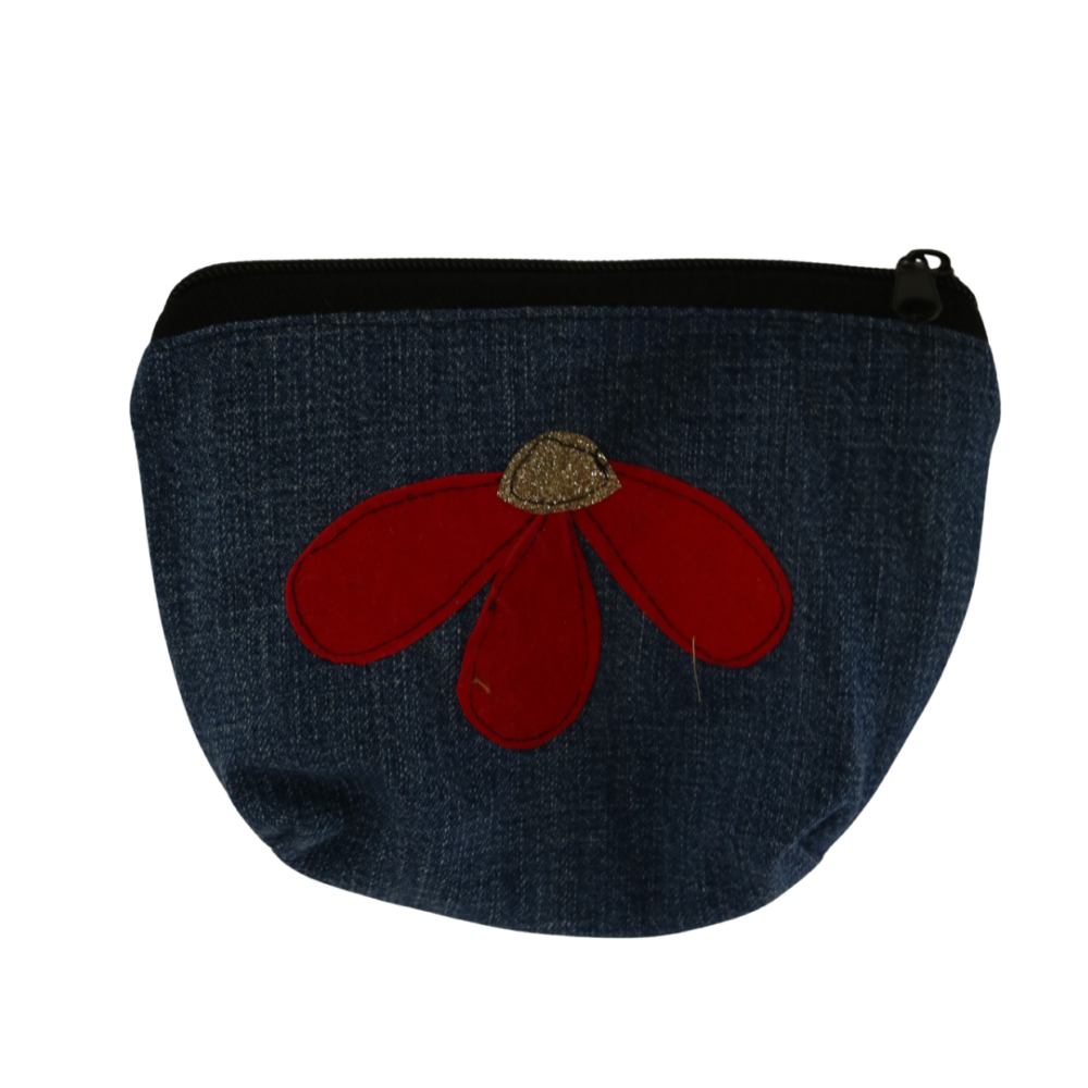 Portofel textil cu model floral